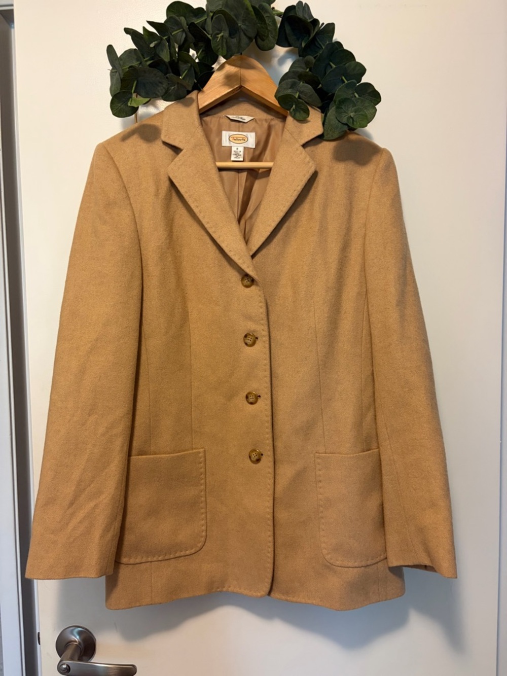 Talbots Camel Wool Blend Blazer Jacket